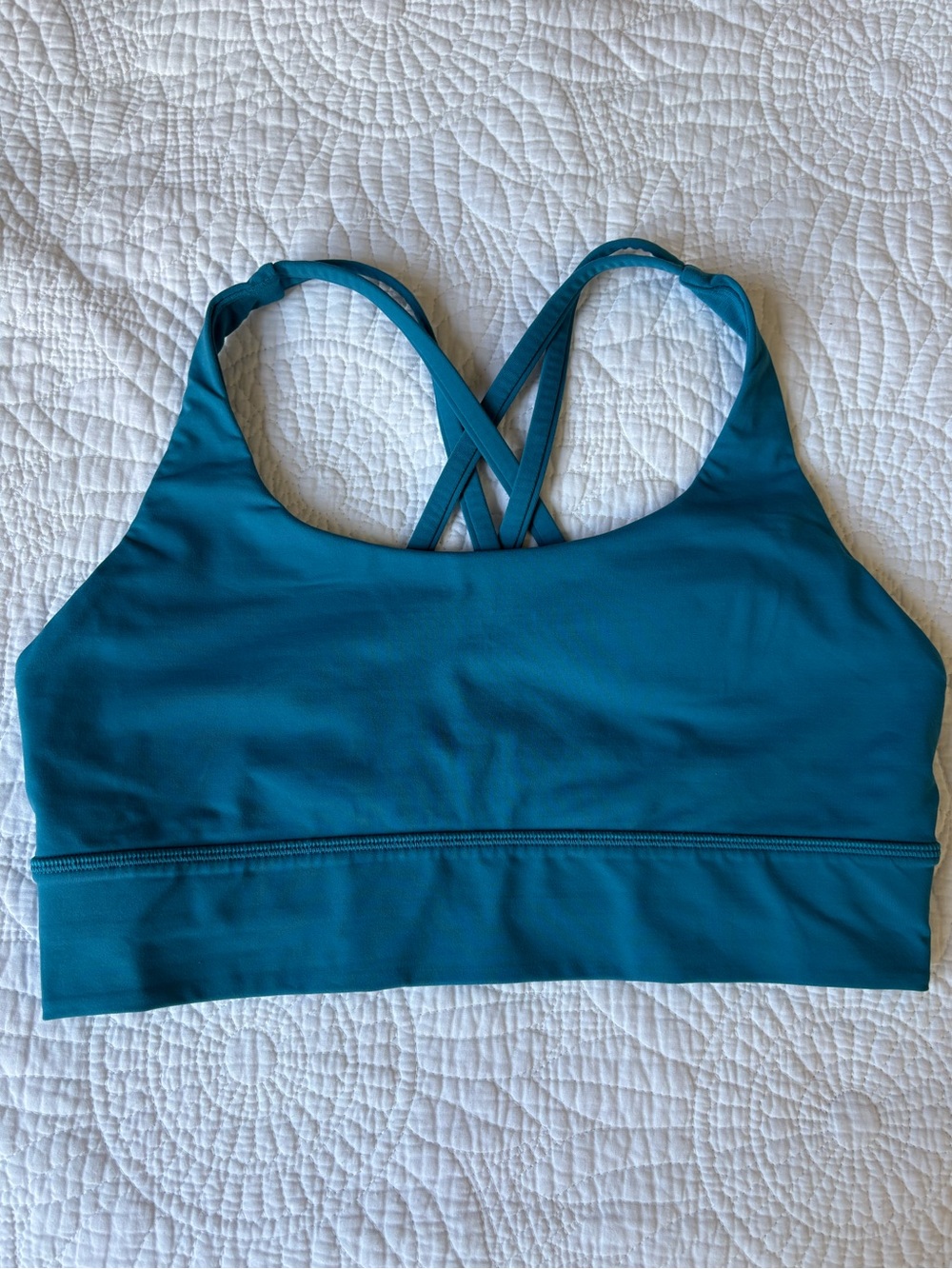 Lululemon Energy Teal Sports Bra - size 10